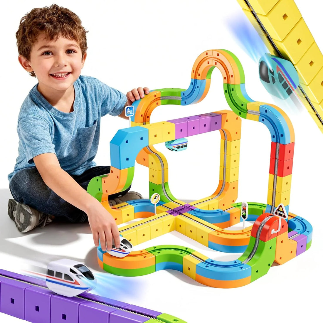 This Magnetic Train Truck Builder Set (40 Pcs)